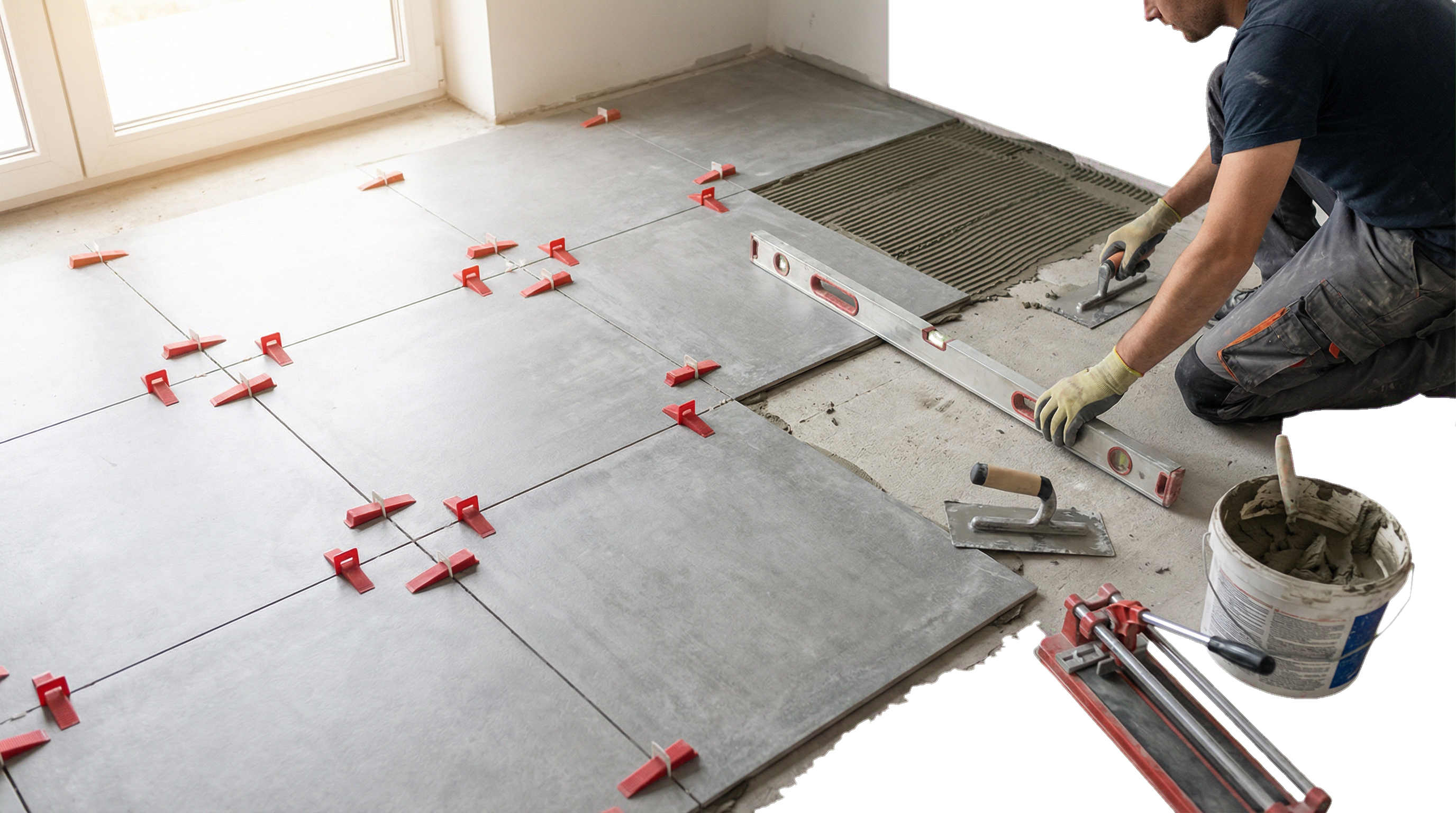 Professional tile installation